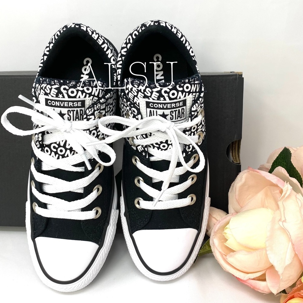 Converse Ctas Madison Low Canvas Black White LogoW - Picture 4 of 10